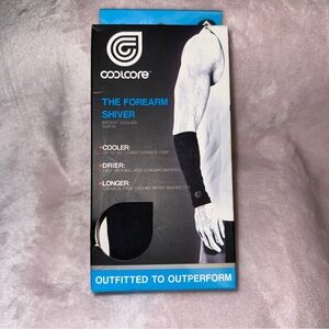 Coolcore The Forearm Shiver Instant Cooling Sleeve Adult Unisex L/XL Black New